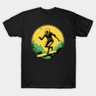 Cosmic Rollers: Aliens Love to Skate T-Shirt